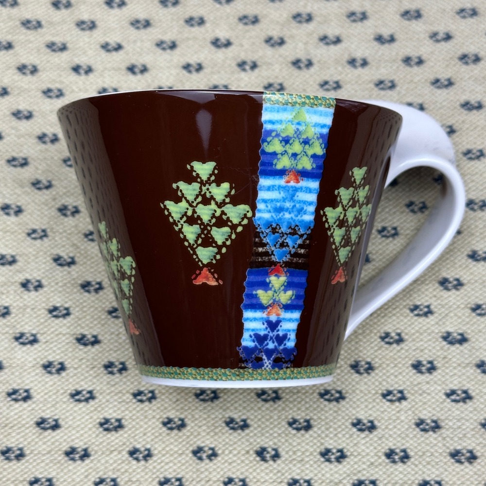 Villeroy & Boch 1748 Luxembourg Fine‎ China Coffee Mug Aztec Tree of LIve Design